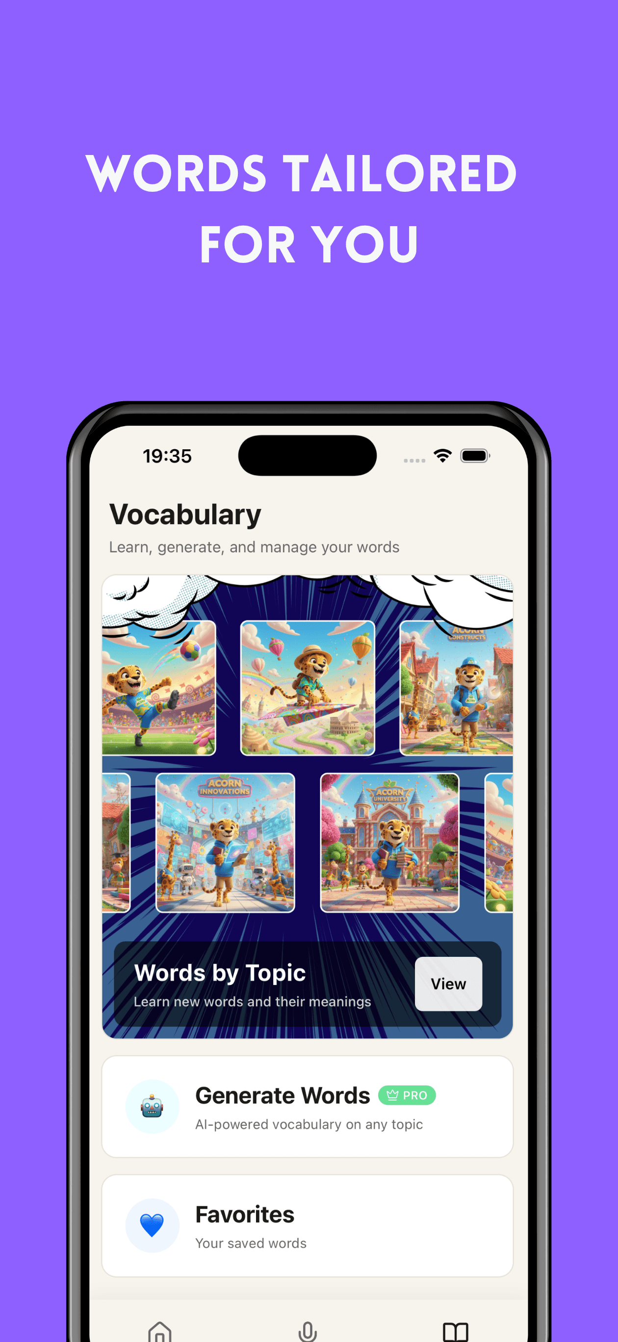 AI-generated vocabulary deck